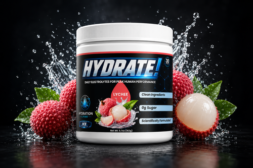 Electrolyte hydration drink mix Lychee with splash