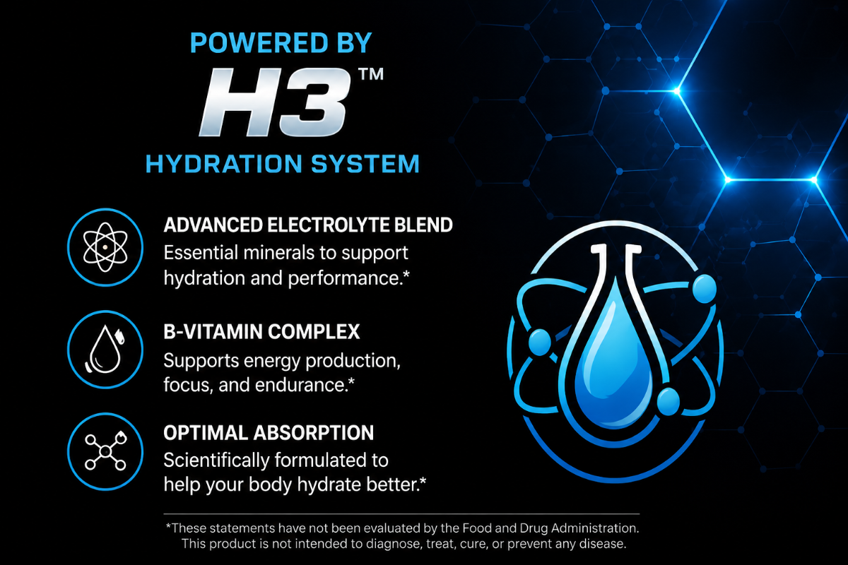 Hydrate! electrolyte drink for workouts and daily use