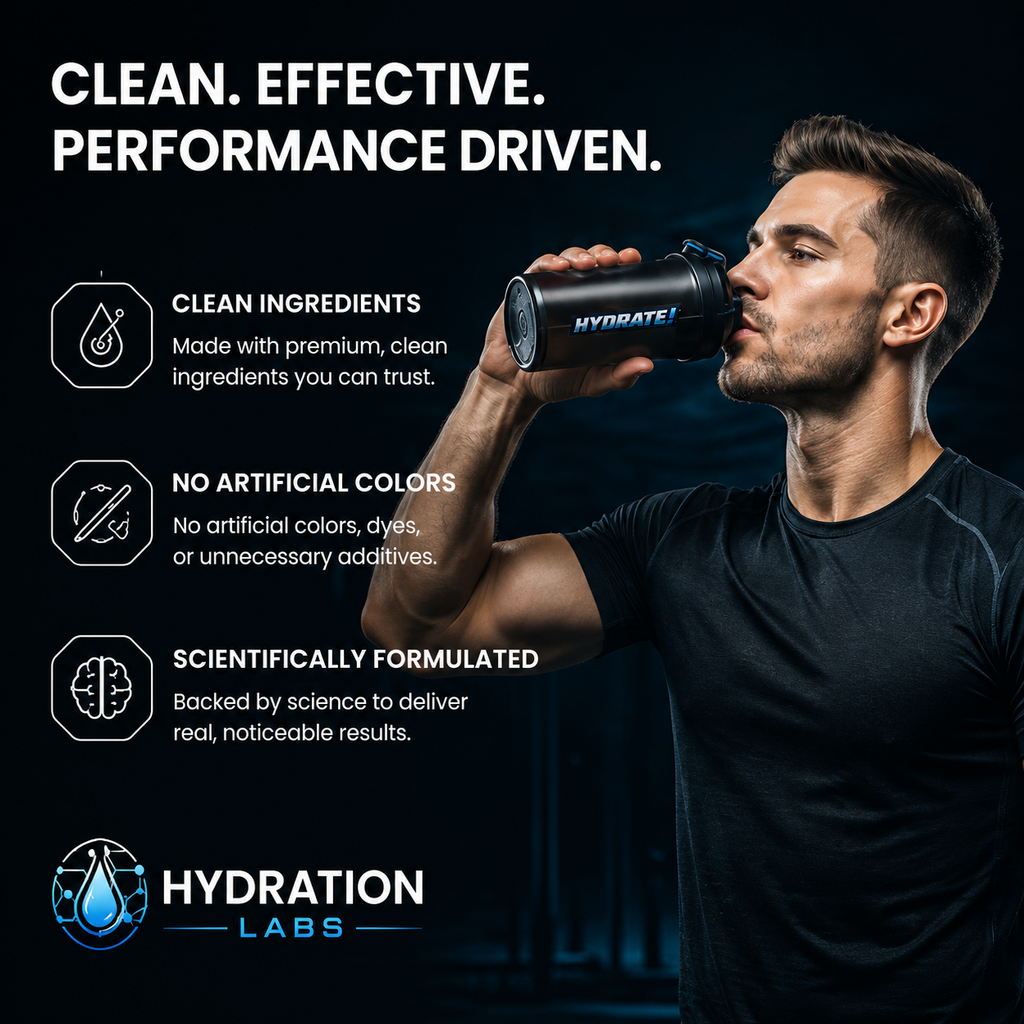 Hydrate! Peach Mango Electrolyte Drink Powder Clean Ingredients, No Artificial Colors, Scientifically Formulated