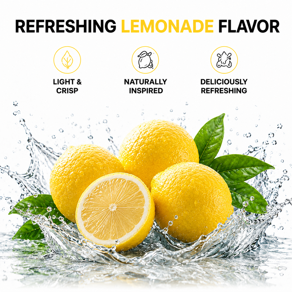 Hydrate! Lemonade Electrolyte Drink Powder Flavor description 